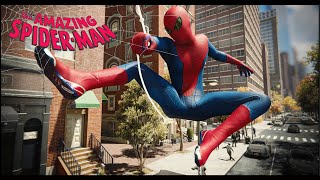 Swinging across NYC with Photoreal Amazing Suit Mod [upl. by Willman412]