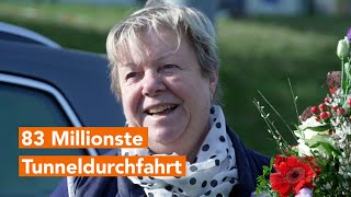 Freude am Warnowtunnel Rostock – 83 Millionste Durchfahrt [upl. by Bogie749]