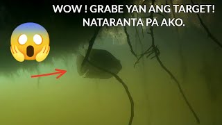 GRABE IBA TALAGA KAPAG MASUKAL ANG SPOT SPEARFISHING PAGPAPANA SA ILOG [upl. by Salisbury]