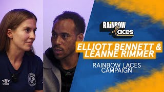 Rainbow Laces Campaign  Elliott Bennett amp Leanne Rimmer [upl. by Nylehtak]