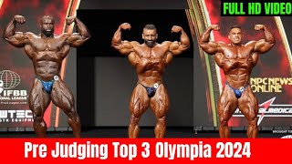 Olympia 2024 Live 1st Call Out Bodybuilding Hadi Choopan VS Samson Dauda VS Derek Lunsford [upl. by Anilra594]