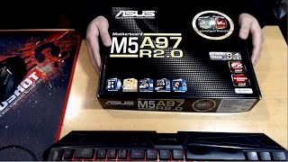 Motherboard Asus M5A97 R20  Unboxing PT [upl. by Deeann]