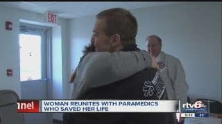 Woman meets dispatcher paramedic who kept her alive during major heart attack [upl. by Stanzel]