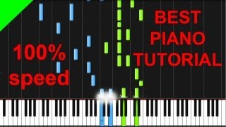 Vivaldi Four seasons autumn piano tutorial [upl. by Lucita]