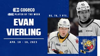 Colts’ Evan Vierling named Cogeco OHL Player of the Week [upl. by Morganstein]