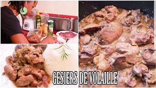 🌞RECETTE DE GÉSIERS ET FOIES DE VOLAILLE CHICKEN GIZZARD RECIPE  Proud mamaafrica [upl. by Rehnberg]