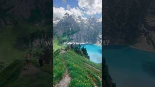 INSANE SWITZERLAND HIKE 🇨🇭 full vlog on my channel travel hike lakeoeschenin switzerland vlog [upl. by Rizzo]