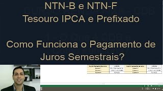 NTNB e NTNF Tesouro IPCA e Prefixado  Como Funciona o Pagamento de Juros Semestrais [upl. by Anihcak]