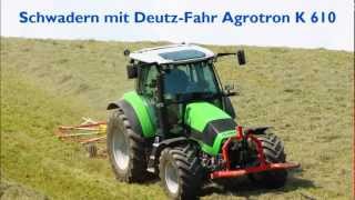 Schwadern mit DeutzFahr Agrotron K 610 Profiline [upl. by Nylssej]