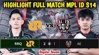 AE VS RRQ HIGHLIGHTS FULL MATCH MPL ID S14  RRQ Hoshi vs Alter Ego [upl. by Brenza]