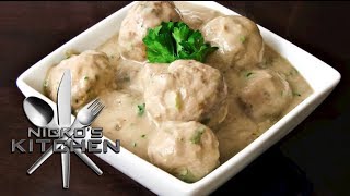 CREAMY MEATBALLS  VIDEO RECIPE [upl. by Elletsyrk]