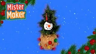 Mister Maker Christmas Make  How to Make a Snowman Decoration [upl. by Arbe]