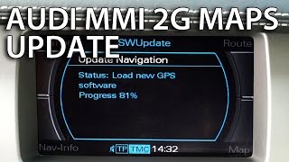 How to update Audi MMI 2G maps GPS navigation A4 A5 A6 A8 Q7 4E0 060 884 DT Navteq [upl. by Allesor690]