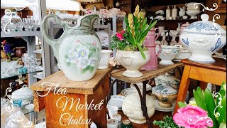 【蚤の市】買い過ぎた💦シャトゥー蚤の市Flea Market at Chatou美術館の芸術作品レベルLunévilleアスパラガス用器の美しさ金のお宝展示会LongchampGien [upl. by Lyman]