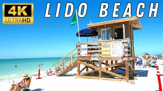 Lido Key Beach in Sarasota  the place for all your Florida needs  4K UHD [upl. by Ahsiyk350]