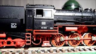 quickshot 2100 freightengine Fleischmann BR50 662 with tubtender [upl. by Eerehs]