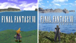 Comparing Final Fantasy 7 to FF7 REBIRTH [upl. by Linnea]