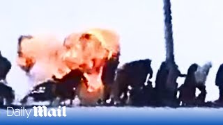 Ukrainian UJ22 drone blows up one of Russias largest oil refineries [upl. by Asante773]