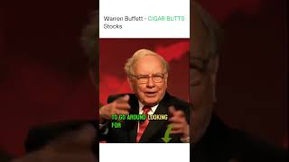 Warren Buffet CIGAR BUTTS Stocks warrenbuffet sharemarket warrenbuffettadvice [upl. by Eelyk273]