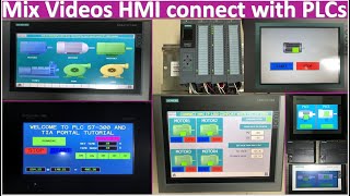 HMI connect with PLCs full tutorial in 12 hours [upl. by Epilif]