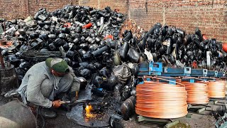 Incredible Process of Old AC Compressor Recycling amp Making Copper Wire in Factory [upl. by Aelak970]