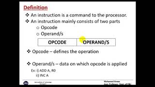 M02Lec018051 Instruction Set [upl. by Eceinaj894]