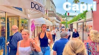 Capri Italy 🇮🇹  Summer 2024  4K 60fps HDR Walking Tour [upl. by Rodgers]