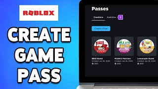 How To Create Game Pass In Roblox 2024  Make Game Passes To Earn Robux In Roblox [upl. by Consuela]