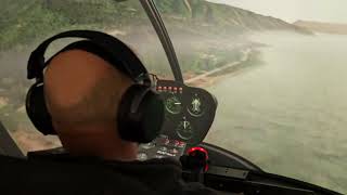 Flying in bad weather  Koromiko to Blenheim via Havelock in R22 [upl. by Tilly354]