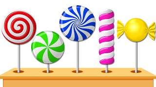 Learn Colors with Lollipops Candies Popping  Ep 5  Best Learning Videos for Toddlers [upl. by Yelyah676]