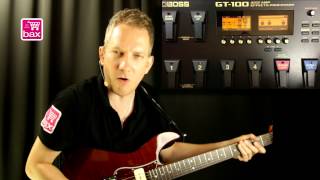 Boss GT100 Version 20 MultiEffectprocessor Voor Gitaar Review  Bax Music [upl. by Rustice]