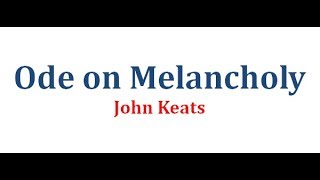 Ode on Melancholy By John Keats  Sonnet  বাংলা লেকচার  Bangla Lecture [upl. by Ebbarta]