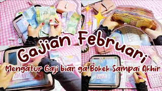 GAJIAN FEBRUARI Pisahkan Uang Berdasarkan Kategori  Review Anggaran Desember cashstuffing [upl. by Coit]