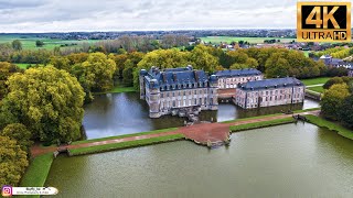 Castle of Beloeil  Beloeil  Belgium  Drone footage Ultra HD 4K [upl. by Hluchy]