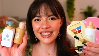 ASMR Wooden Skincare amp Makeup for Sleep layered sounds pampering [upl. by Fanechka]