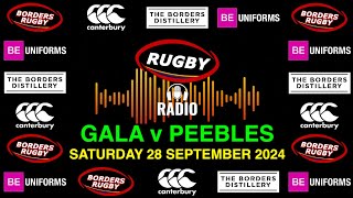 RUGBY RADIO PLAYBACK  GALA v PEEBLES  28924 [upl. by Zaller]