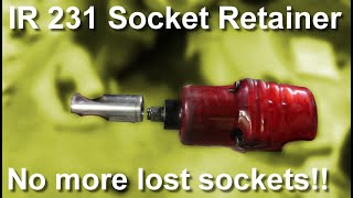 IR 231 Pneumatic impact wrench socket retainer ring replacement [upl. by Nywled]