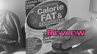 VLOG 930  REVIEW OF CALORIE KING CALORIE FAT AND CARBOHYDRATE COUNTER [upl. by Fortunna136]