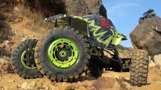 MadStone 18 RC Rock Crawler 4 WheelDrive Power Steering Suspension Laguna Beach Hills [upl. by Ellerey]