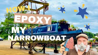 EPOXYING my NARROWBOAT floating HOME [upl. by Kcirreg552]