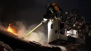 Einsatzdokumentation eines Dachstuhlbrandes in Rotenburg Wümme [upl. by Aryc]