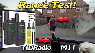 TIDRadio M11 Walkie Talkie Range Test [upl. by Anissej]