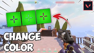 How to Change Crosshair Color on VALORANT  Full Tutorial [upl. by Lyons17]