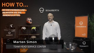 SCHUBERTH TV  So entfernen und reinigen Sie die Innenpolster [upl. by Peh]