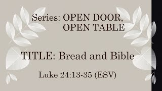 20240324  Bread and Bible [upl. by Weil]