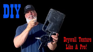 Great Low Cost Lightweight Texture Gun for DIYers drywallinstallation drywalltools texture [upl. by Adur476]