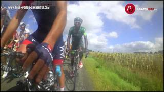 Dans la roue de Jérémy Roy  Tour du PoitouCharentes 2014  étape 1 [upl. by Sesom910]