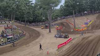 Southwick National 2024 250 Moto 2 Vialle and Deegan Battle [upl. by West]