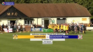 Merstham 43 Beckenham Town  Match Highlights  7th October 2023 [upl. by Blake]