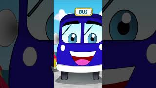 Wheels On The Bus  Blue Bus for Kids shorts preschool bus song [upl. by Studdard]